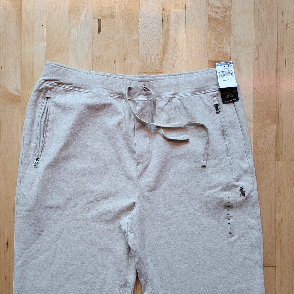 Polo Ralph Lauren Men's XXL Grey/Tan Double Knit Jogger Pants NWT - Picture 10 of 13